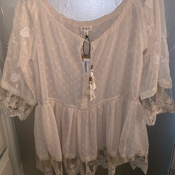 POL Flowy lace tunic - Picture 2 of 3